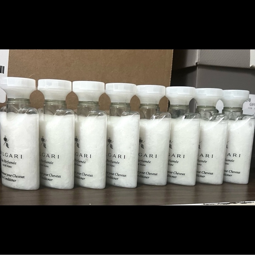 Bvlgari Eau Parfumée Au the Blanc white tea conditioner 1.3oz set of 8 oct sale